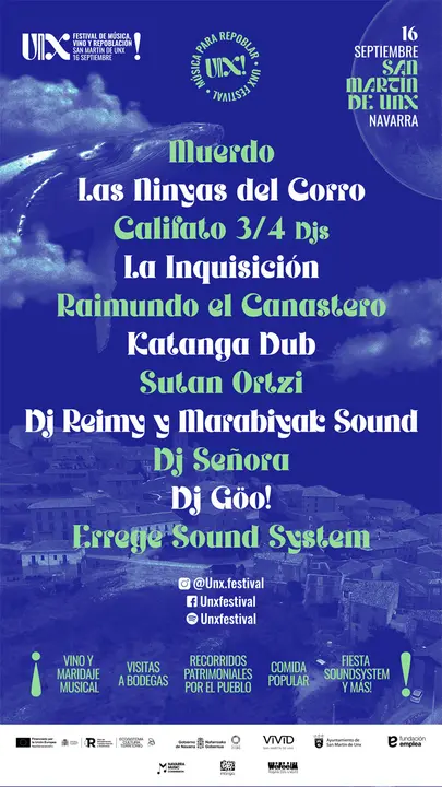 Festival de m&uacute;sica, vino y repoblaci&oacute;n &lsquo;UNX Festival&rsquo; 2023 en San Mart&iacute;n de Unx