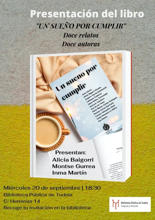 Presentaci&oacute;n en Tudela del libro &lsquo;Un sue&ntilde;o por cumplir&rsquo;