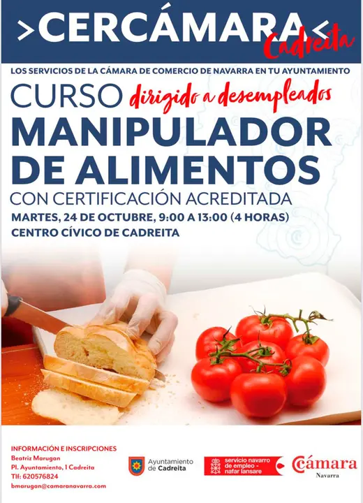 Curso en Cadreita de manipulador de alimentos