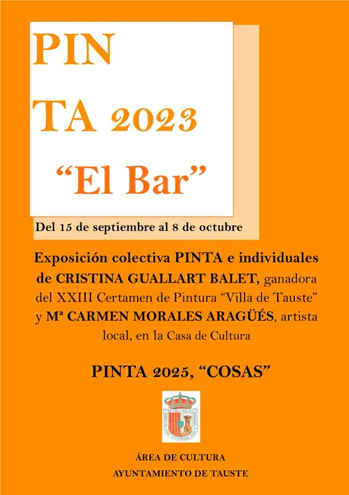 Muestra de Arte PINTA 2023 en Tauste &lsquo;El bar&rsquo;