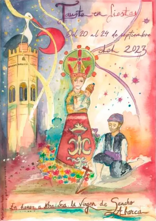 Programa de las Fiestas patronales en honor de Nuestra Se&ntilde;ora la Virgen de Sancho Abarca 2023 en Tauste