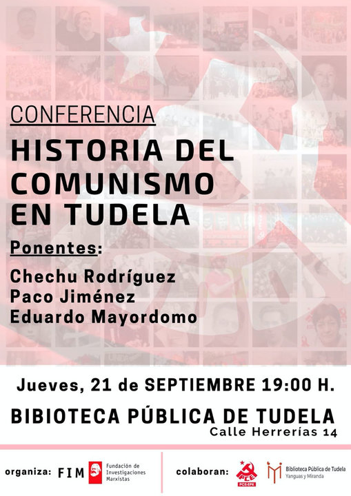 Conferencia en Tudela ‘Historia del comunismo en Navarra’