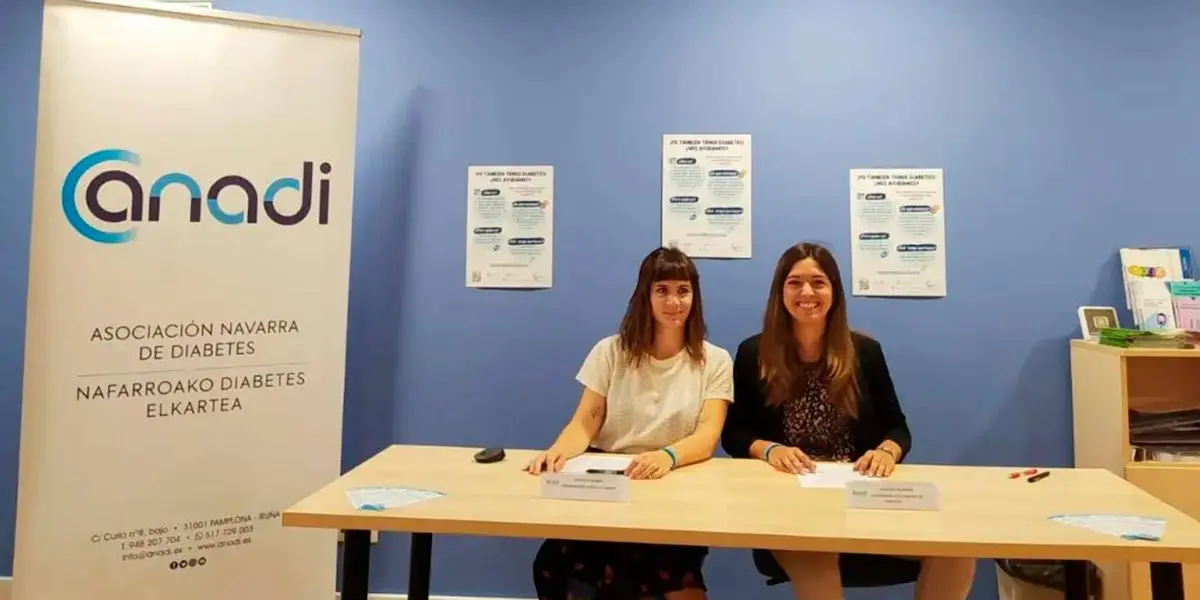 Cristina Azagra (ANADI) y Arantxa Bujanda (UPNA)