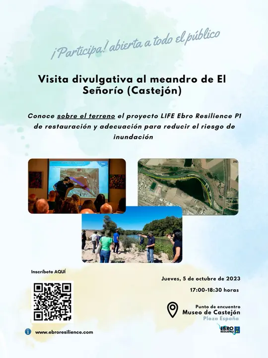 Visita divulgativa en Castej&oacute;n al meandro de El Se&ntilde;or&iacute;o