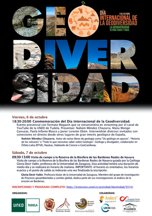 D&iacute;a Internacional de la Geodiversidad 2023 en Tudela