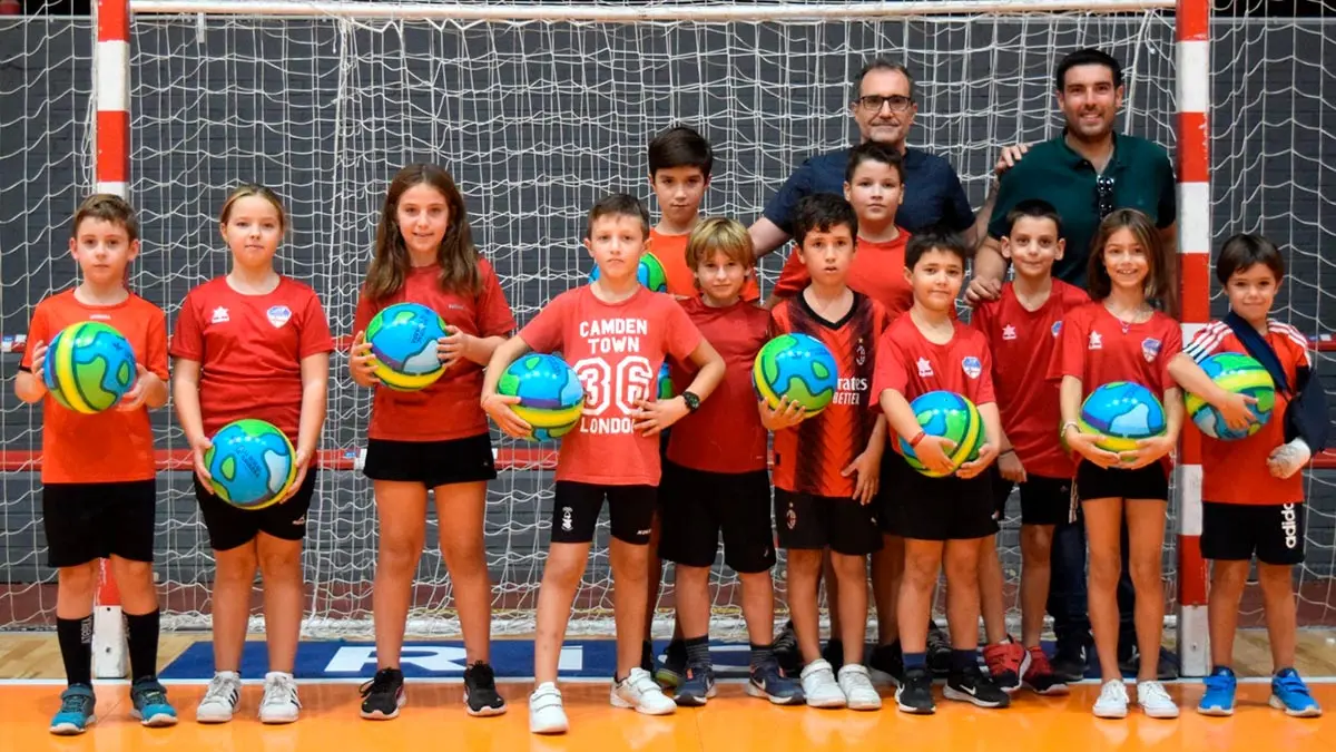 Tudela Balonmano Bardenas 3 presentaci&oacute;n Benjam&iacute;n Mixto
