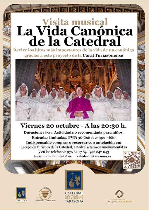 Visita musical en Tarazona ‘La Vida Canónica de la Catedral’