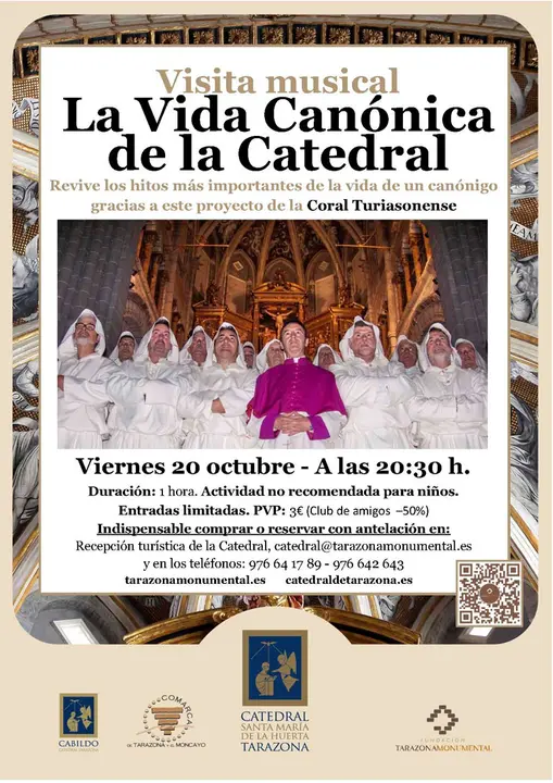 Visita musical en Tarazona &lsquo;La Vida Can&oacute;nica de la Catedral&rsquo;