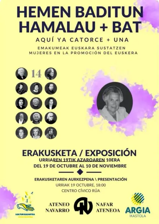 Exposici&oacute;n en Tudela &lsquo;Hemen baditun hamalau + bat  Aqu&iacute; ya catorce + una&rsquo;