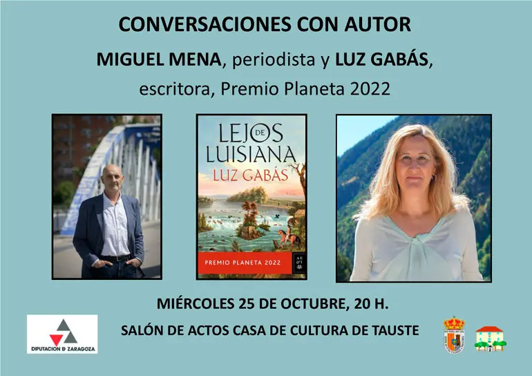 Encuentro en Tauste con la escritora Luz Gab&aacute;s