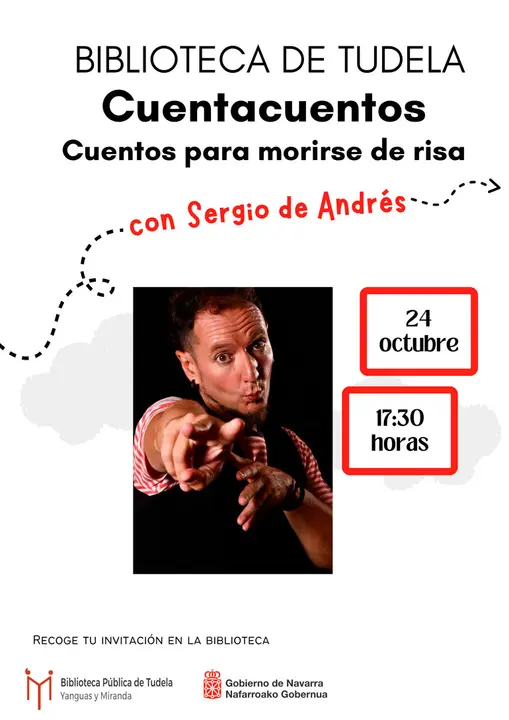 Cuentacuentos en Tudela &lsquo;Cuentos para morirse de risa&rsquo; con Sergio de Andr&eacute;s