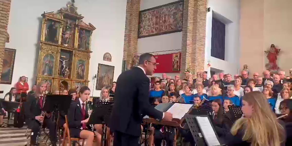 Una actuación de la XXXV Concentración coral de la Ribera celebrada en Cadreita