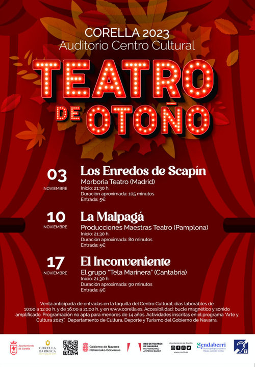 Teatro de Otoño 2023 en Corella