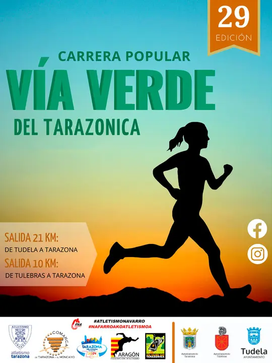 XXIX Carrera popular &lsquo;V&iacute;a Verde del Tarazonica&rsquo; 2023 en Tudela, Tulebras y Tarazona