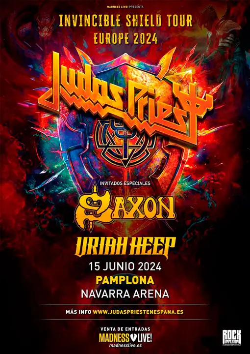 Concierto en Pamplona &lsquo;Invincible Shield Tour&rsquo; de Judas Priest