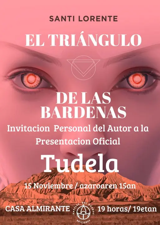 Presentaci&oacute;n en Tudela del libro &lsquo;El Tri&aacute;ngulo de las Bardenas&rsquo; de Santi Lorente