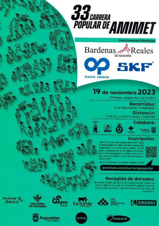 33&ordf; Carrera popular de AMIMET 2023 en Tudela