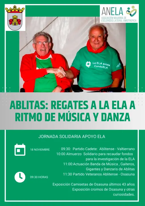Jornada solidaria en Ablitas &lsquo;Regates a la ELA a ritmo de m&uacute;sica y danza&rsquo;