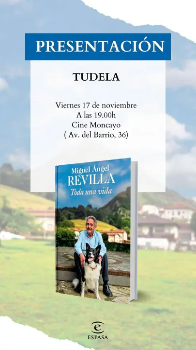 Presentaci&oacute;n en Tudela del libro &lsquo;Toda una vida&rsquo; de Miguel &Aacute;ngel Revilla
