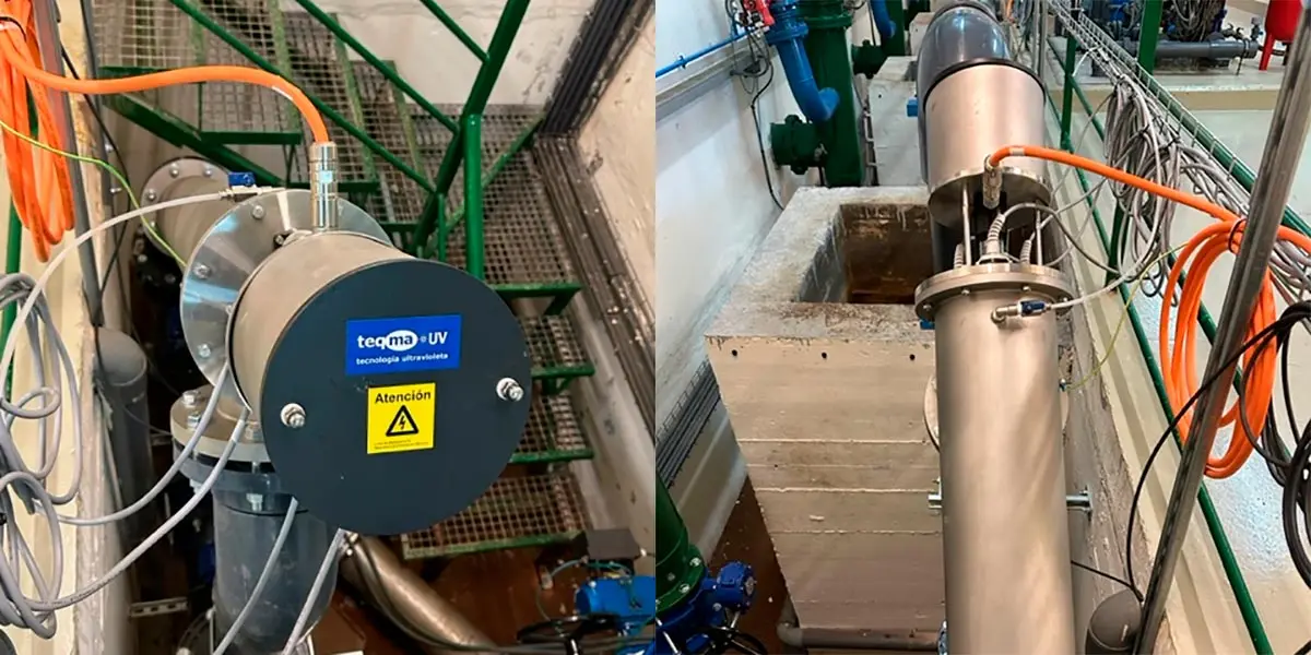 Dispositivo instalado con tecnolog&iacute;a ultravioleta