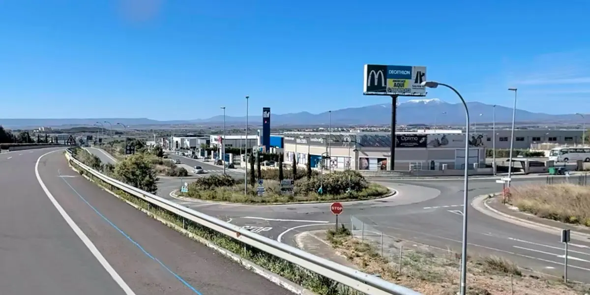 Rotonda del Coveg&aacute;n antes de las obras que ese est&aacute;n ejecutando en la actualidad