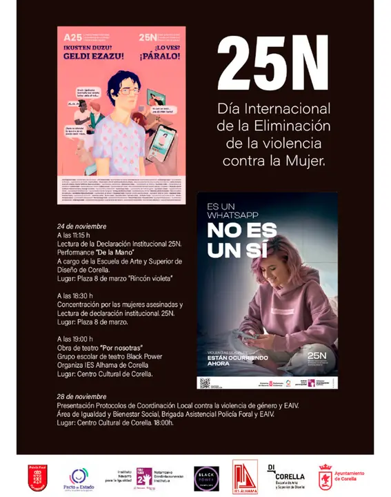 D&iacute;a Internacional contra la Violencia hacia las Mujeres 2023 en Corella