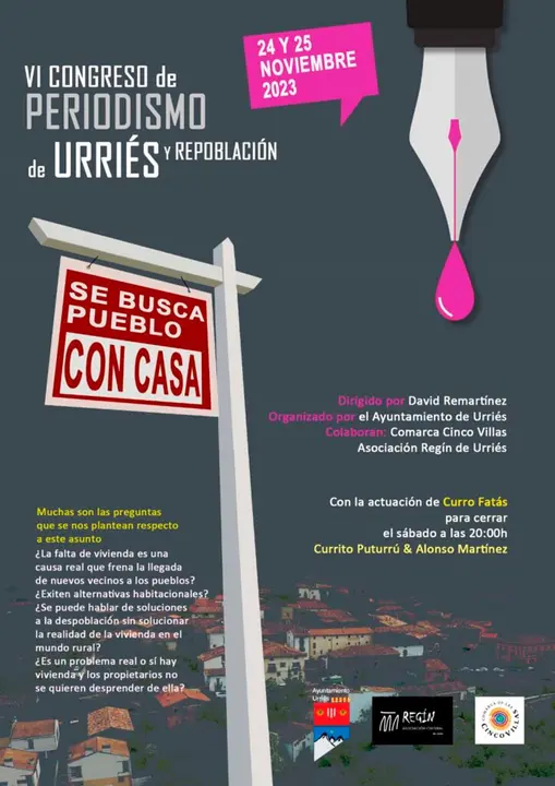 VI Congreso de Periodismo y Repoblaci&oacute;n 2023 en Urri&eacute;s