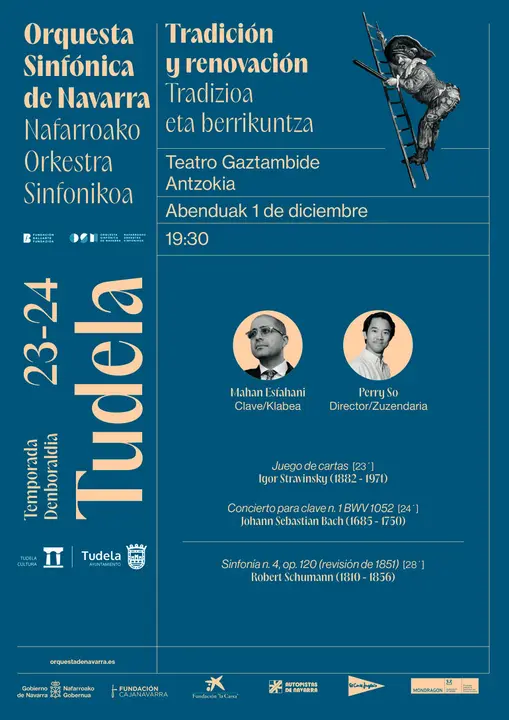 Concierto en Tudela &lsquo;Tradici&oacute;n y renovaci&oacute;n&rsquo; de la Orquesta Sinf&oacute;nica de Navarra