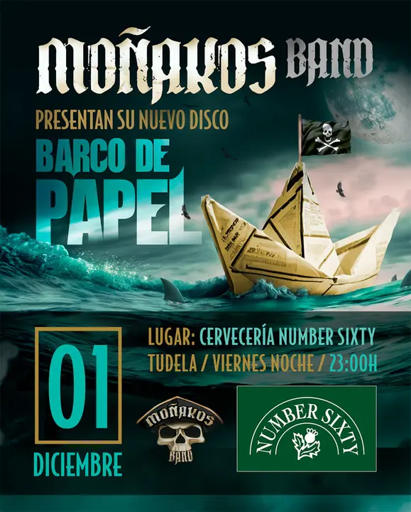 Concierto en Tudela &lsquo;Barco de papel&rsquo; de Mo&ntilde;akos Band