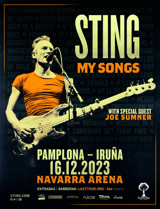 Concierto en Pamplona &lsquo;My Songs&rsquo; de Sting