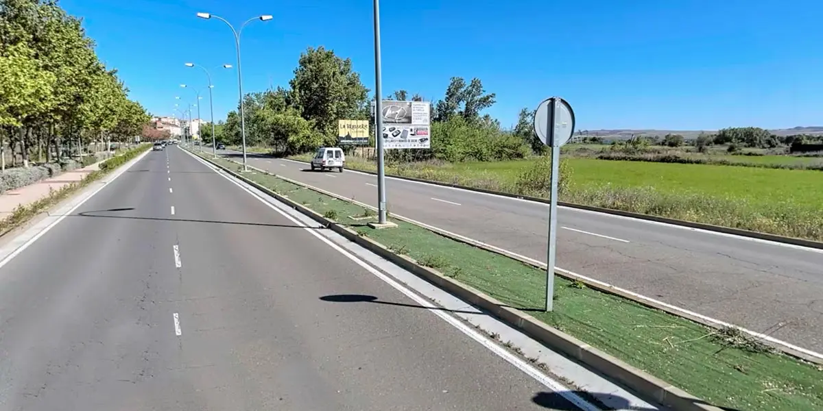 Campos anexos a la avenida Zaragoza de Tudela