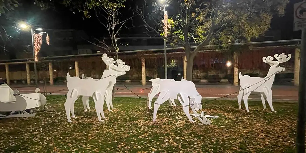 Vandalismo en los renos del paseo del Queiles