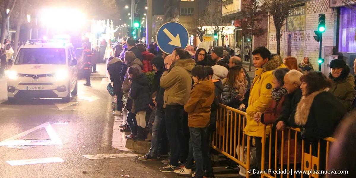 Cabalgata de los Reyes Magos del a&ntilde;o 2023 en la Avenida Zaragoza de Tudela