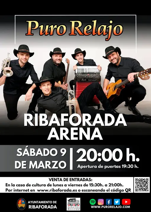Concierto en Ribaforada de Puro Relajo