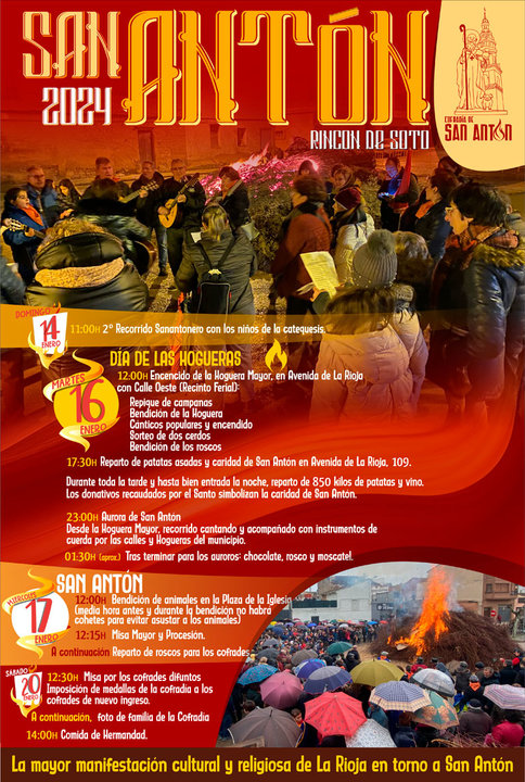 Programa de Fiestas de San Antón 2024 en Rincón de Soto