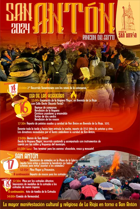 Programa de Fiestas de San Ant&oacute;n 2024 en Rinc&oacute;n de Soto