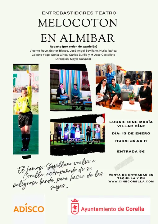 Teatro en Corella &lsquo;Melocot&oacute;n en alm&iacute;bar&rsquo;