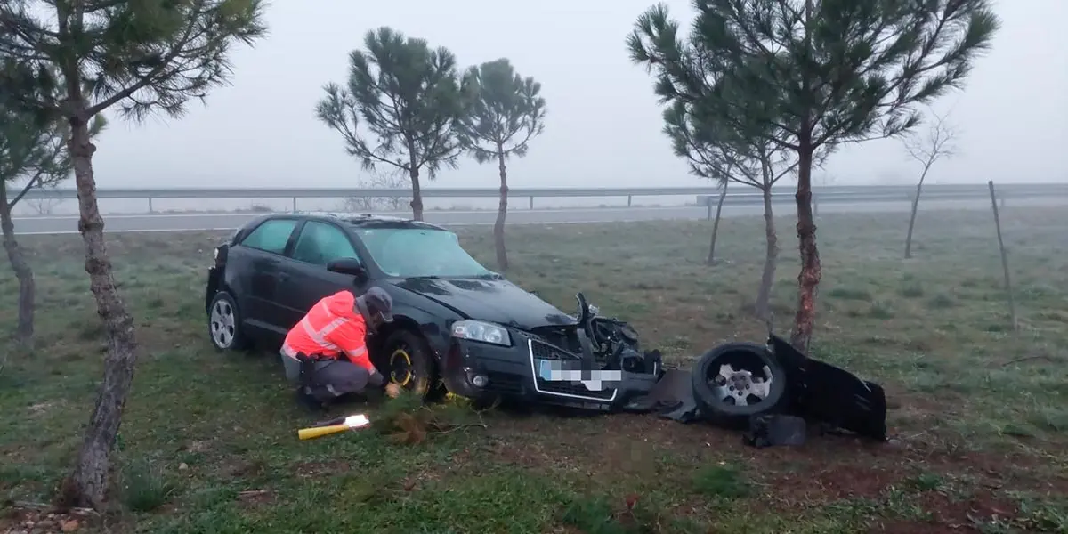 La Polic&iacute;a Foral investiga las causas del suceso que moviliz&oacute; importantes recursos de emergencia en el PK 34.2 de la NA-115