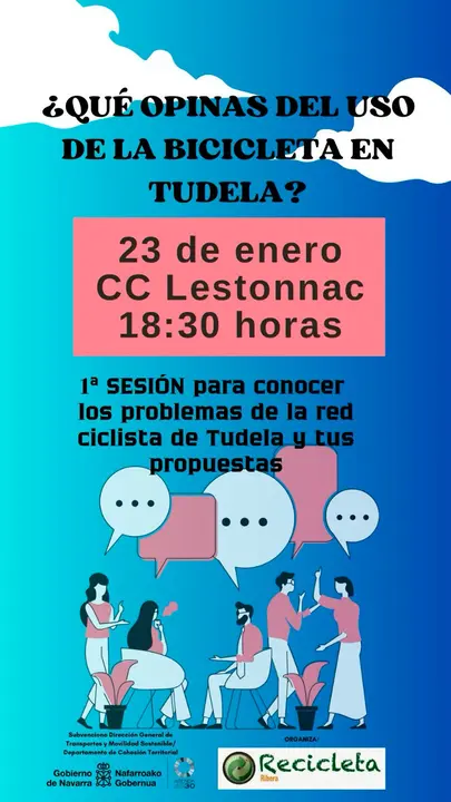 Charla en Tudela &lsquo;&iquest;Qu&eacute; opinas del uso de la bicicleta en Tudela &rsquo;