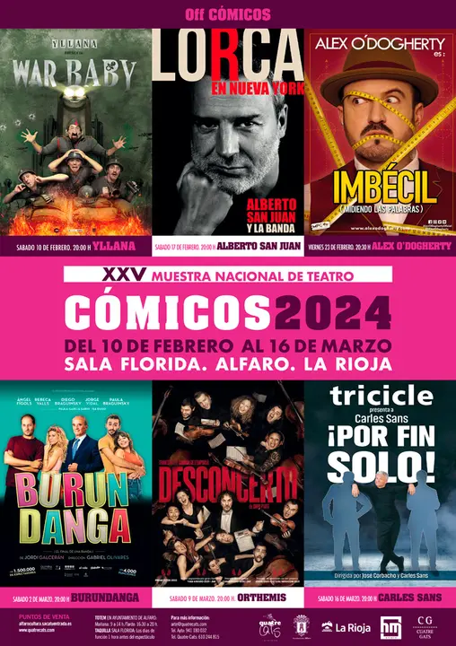 XXV Muestra Nacional de Teatro C&oacute;micos 2024 en Alfaro