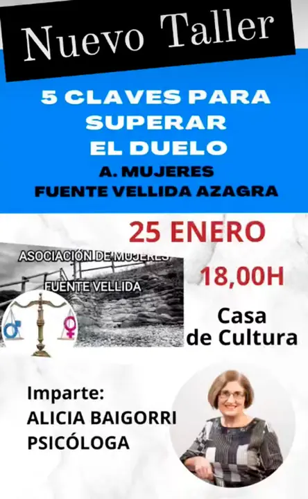 Taller en Azagra &lsquo;5 claves para superar el duelo&rsquo;