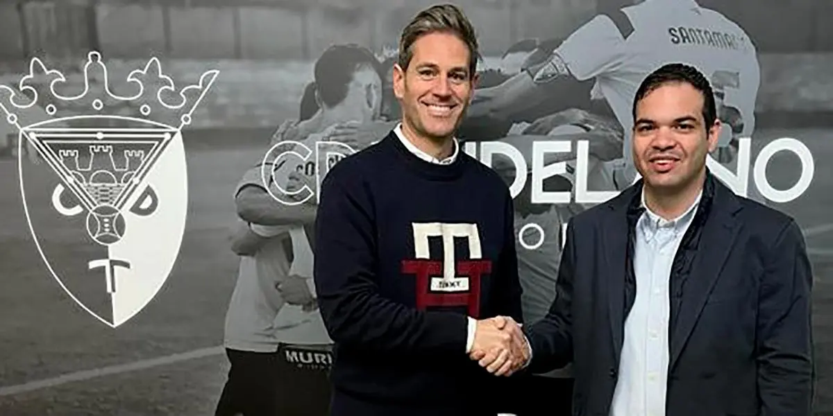 David Gonz&aacute;lez junto al presidente Ram&oacute;n L&aacute;zaro