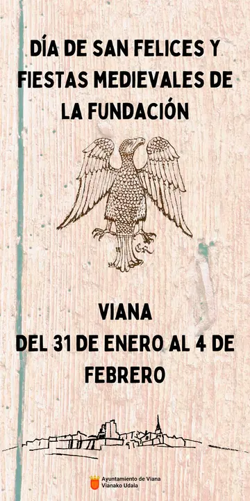 Programa de las Fiestas de San Felices y Fiestas Medievales de la Fundaci&oacute;n 2024 en Viana