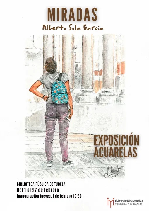 Exposici&oacute;n de acuarelas en Tudela &lsquo;Miradas&rsquo; de Alberto Sola