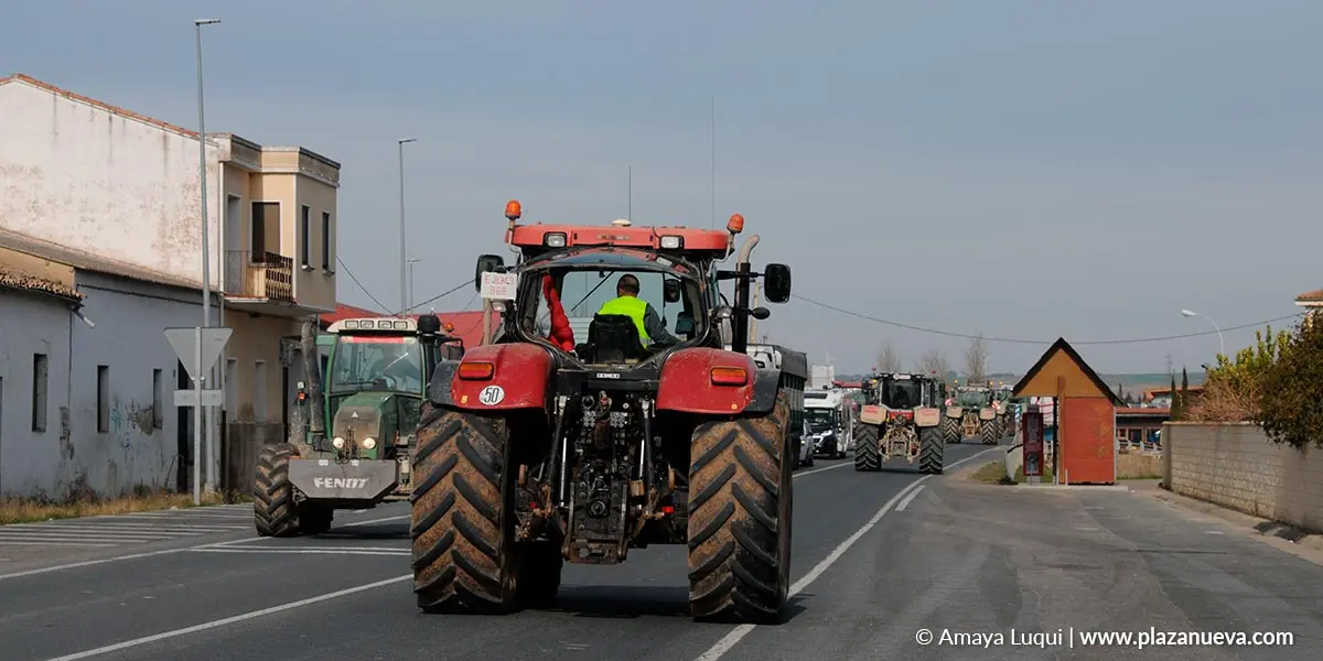Movilizaci&oacute;n de los agricultores en Caparroso