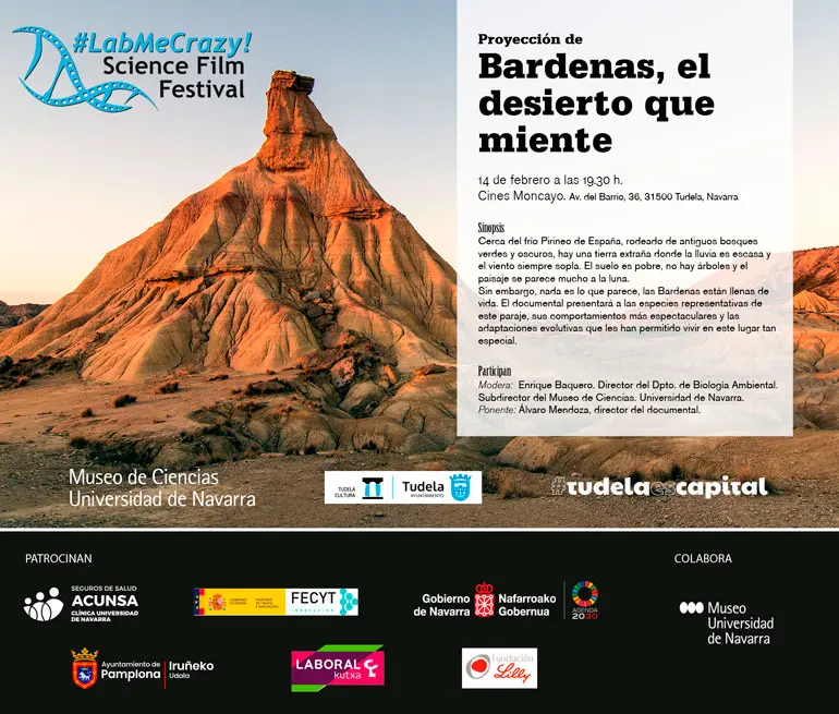 Proyecci&oacute;n en Tudela del documental &lsquo;Bardenas, el desierto que miente&rsquo;
