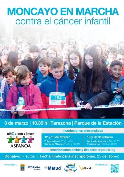 II Moncayo en marcha contra el c&aacute;ncer infantil 2024 en Tarazona