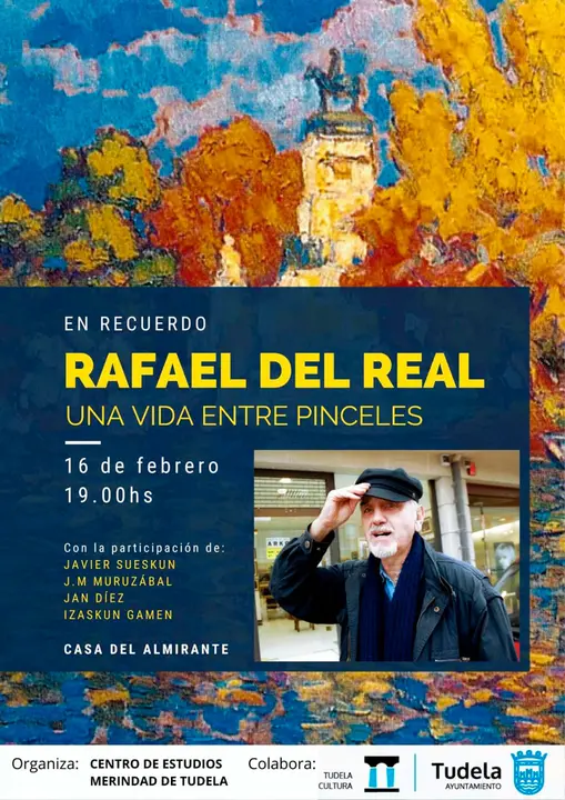 Homenaje en Tudela &lsquo;Una vida entre pinceles&rsquo; a Rafael del Real