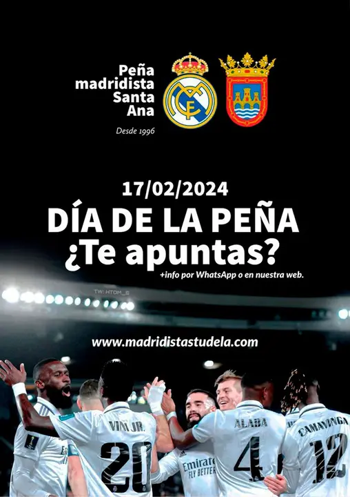 D&iacute;a de la Pe&ntilde;a Madridista Santa Ana de Tudela