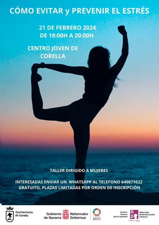 Taller en Corella para mujeres &lsquo;C&oacute;mo evitar y prevenir el estr&eacute;s&rsquo;
